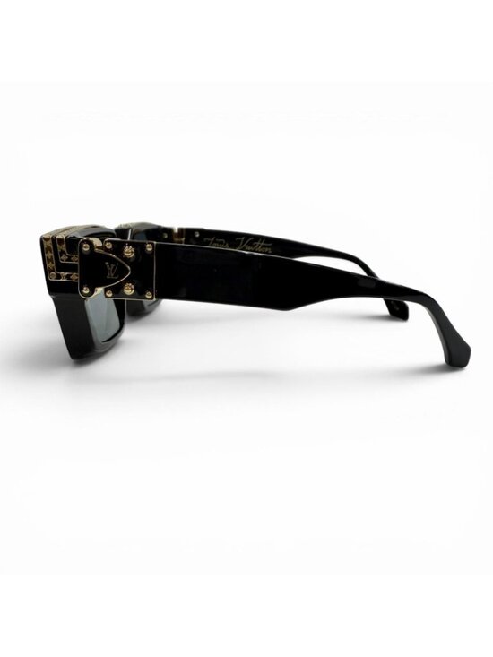 Louis Vuitton 1.1 Millionaire Monogram Frame Sunglasses Black Gold Demo Lens main image 8